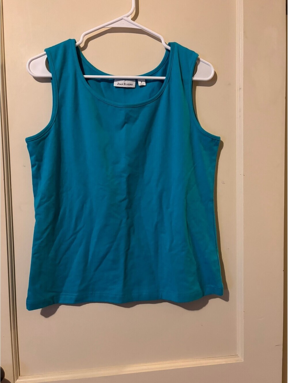 Joan Rivers Sleeveless Turquoise Top Medium